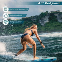Load image into Gallery viewer, 37" Lightweight Bodyboard with Wrist Leash for Kids and Adults-M