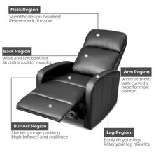 Load image into Gallery viewer, PU Leather Padded Seat Massage Recliner Chair