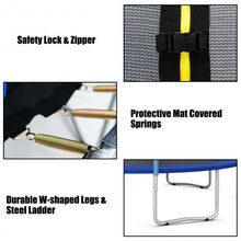 Load image into Gallery viewer, 15 FT Trampoline Combo Bounce Jump Safety Enclosure Net