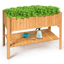 Load image into Gallery viewer, Wooden Elevated Planter Box Shelf Suitable for Garden Use