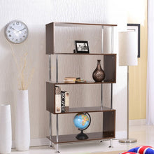 Load image into Gallery viewer, 32" x 12" x 58" Modern 4 Shelves Wooden Storage Bookshelf