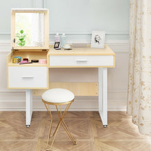 Load image into Gallery viewer, Makeup Table Writing Desk with Flip Top Mirror