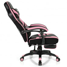 Load image into Gallery viewer, Adjustable Gaming Chair with Footrest for Home Office-Pink