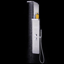 Load image into Gallery viewer, 59” Stainless Steel Shower Panel with Massage Jets & Hand Shower