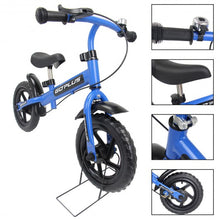Load image into Gallery viewer, 12" Three Colors Kids Bike Bicycle with Brakes and Bell-Blue