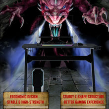 Load image into Gallery viewer, Cup & Headphone Holder Z-shape Frame E-sports Gaming Desk