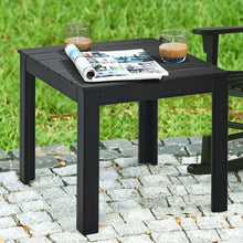 Load image into Gallery viewer, Wooden Square Patio Coffee Bistro Table-Black