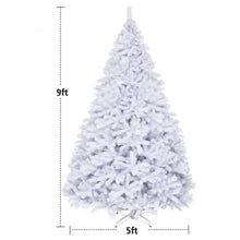 Load image into Gallery viewer, 6' / 7.5' / 9' Hinged Artificial Christmas Tree with Metal Stand-9'