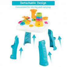 Load image into Gallery viewer, 2 in 1 Early Education Toy Toddler Learning Table-Blue