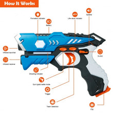 Load image into Gallery viewer, Infrared Laser Tag Guns with Flying Saucers Battle Blasters Game