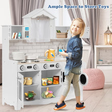 Load image into Gallery viewer, Wooden Kids Kitchen with Washing Machine