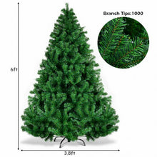 Load image into Gallery viewer, PVC Artificial Christmas Tree Premium Hinged-6'