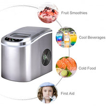 Load image into Gallery viewer, Mini Portable Compact Electric Ice Maker Machine-Silver