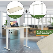 Load image into Gallery viewer, 47” x 24” Universal Tabletop for Standard and Standing Desk Frame-Natural