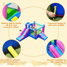 Load image into Gallery viewer, Inflatable Bounce Castle with Dual Slides and Climbing Wall without Blower