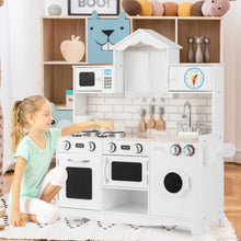 Load image into Gallery viewer, Wooden Kids Kitchen with Washing Machine