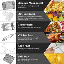 Load image into Gallery viewer, 19 QT Multi-functional Air Fryer Oven 1800W Dehydrator Rotisserie-Green