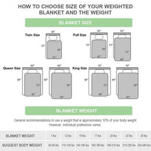 Load image into Gallery viewer, 17 lbs Weighted 100% Cotton Blankets-Gray