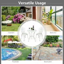 Load image into Gallery viewer, 3 PCS Patio Table Chairs Furniture Bistro Set