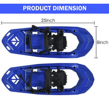 Load image into Gallery viewer, 25 inch Lightweight Terrain Snowshoes w/ Bag-Blue