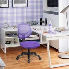 Load image into Gallery viewer, Low-back Computer Task Office Desk Chair with Swivel Casters-Purple