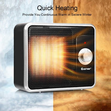Load image into Gallery viewer, 1200 W Portable Electric PTC Tilt Protection Space Heater