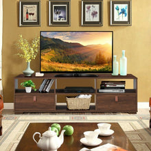 Load image into Gallery viewer, TV Stand Entertainment Media Center Console for TV's up to 60" w/ Drawers Walnut