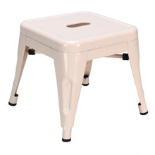 Load image into Gallery viewer, Set of 4 Lightweight Stackable Metal Tolix Kids Stool-Natural