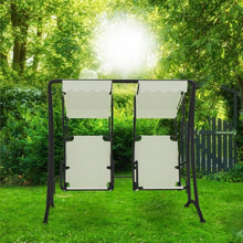 Load image into Gallery viewer, 2 Persons Outdoor Hanging Canopy Hammock Porch Swing