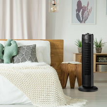 Load image into Gallery viewer, Fantask 35W 28" Quiet Bladeless Oscillating Tower Fan-Black
