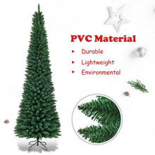 Load image into Gallery viewer, PVC Artificial Slim Pencil Christmas Tree-9'