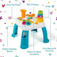 Load image into Gallery viewer, 2 in 1 Early Education Toy Toddler Learning Table-Blue