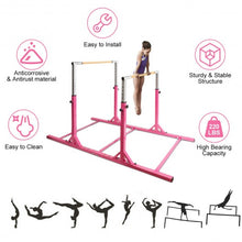 Load image into Gallery viewer, Kids Adjustable Width & Height Gymnastics Parallel Bars