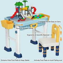Load image into Gallery viewer, 6 in 1 Kids Activity Table Set with Chair
