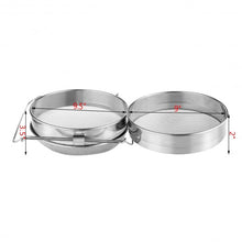Load image into Gallery viewer, Stainless Steel Beekeeping Double Honey Sieve Strainer Filter Equipment
