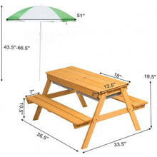 Load image into Gallery viewer, 3 In 1 Convertible Picnic Table Set for Kids