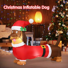 Load image into Gallery viewer, 5 Feet Inflatable Christmas Dog with LED Lights