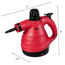 Load image into Gallery viewer, 1050W Portable Multipurpose Pressurized Handheld Steam Cleaner-Red