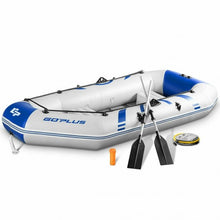 Load image into Gallery viewer, 2-3 Person Inflatable Air Pump Fishing Boat With Oars-Blue