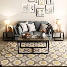 Load image into Gallery viewer, 3 Pieces Wood Coffee End Table Set