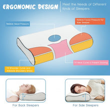 Load image into Gallery viewer, Memory Foam Sleep Pillow Orthopedic Contour Cervical Neck Support