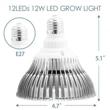 Load image into Gallery viewer, 12 LED Hydroponic Plant Garden Red Blue Light Lamp Bulb