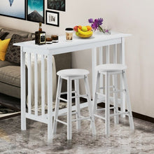 Load image into Gallery viewer, 3-Piece Counter Height Breakfast Table with 2 Stools