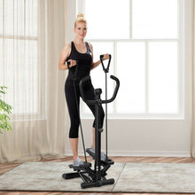 Load image into Gallery viewer, Twist Stair Stepper Machine with Handlebar and Monitor