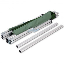 Load image into Gallery viewer, Outdoor Hiking Portable Aluminum Folding Camping Bed with Bag-Green