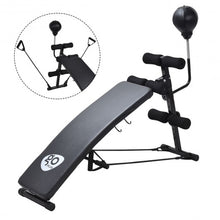 Load image into Gallery viewer, Adjustable Incline Curved Workout Fitness Sit Up Bench