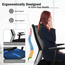 Load image into Gallery viewer, Ergonomic Mesh Office Chair Sliding Seat Height Adjustable with Armrest