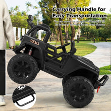 Load image into Gallery viewer, 12V Kids Ride On Truck RC Motorized Car with Spring Suspension and MP3 -Black