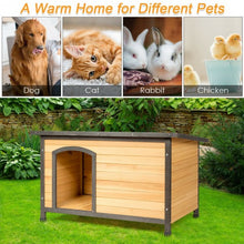 Load image into Gallery viewer, Wood Extreme Weather Resistant Pet Log Cabin-L