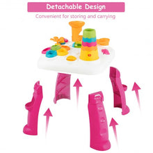 Load image into Gallery viewer, 2 in 1 Early Education Toy Toddler Learning Table-Pink